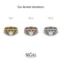 The Butterfly Stairs Bridal Set Diamond Ring- Amelia no. 3
